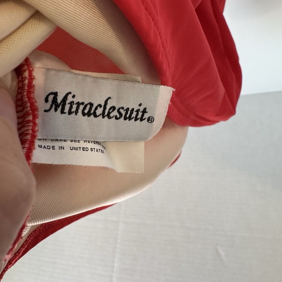 Miraclesuit Tankini Top‎ Red Size 10 D - Picture 4 of 5